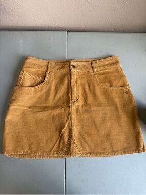 Mustard Corduroy Skirt